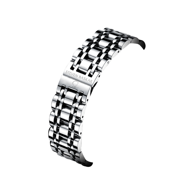 MEN'S SILVER STAINLESS STEEL STRAP